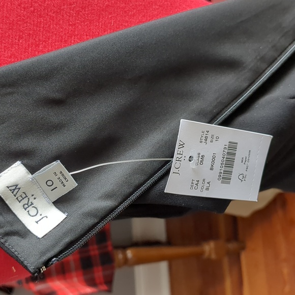 NWT J. Crew Sleeveless Sheath Dress Black Sz 10 - Picture 3 of 4